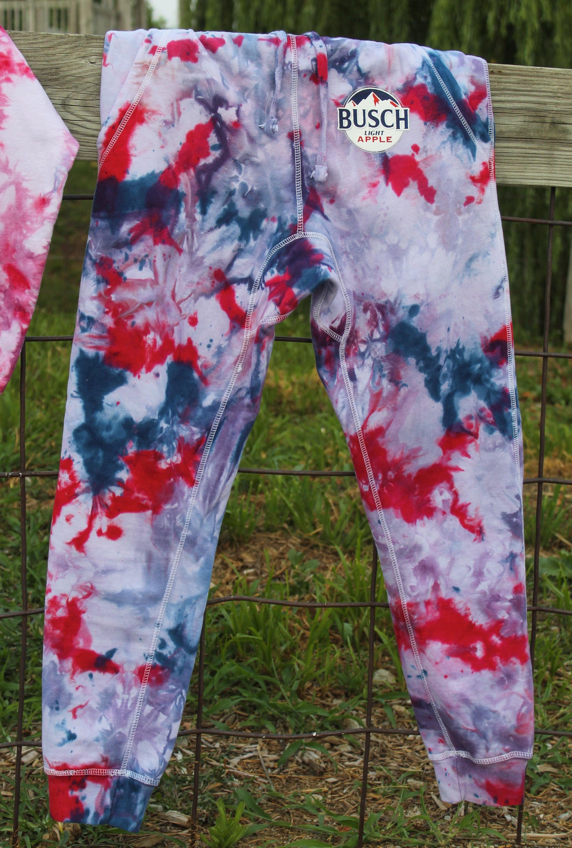 busch light apple tie dye joggers