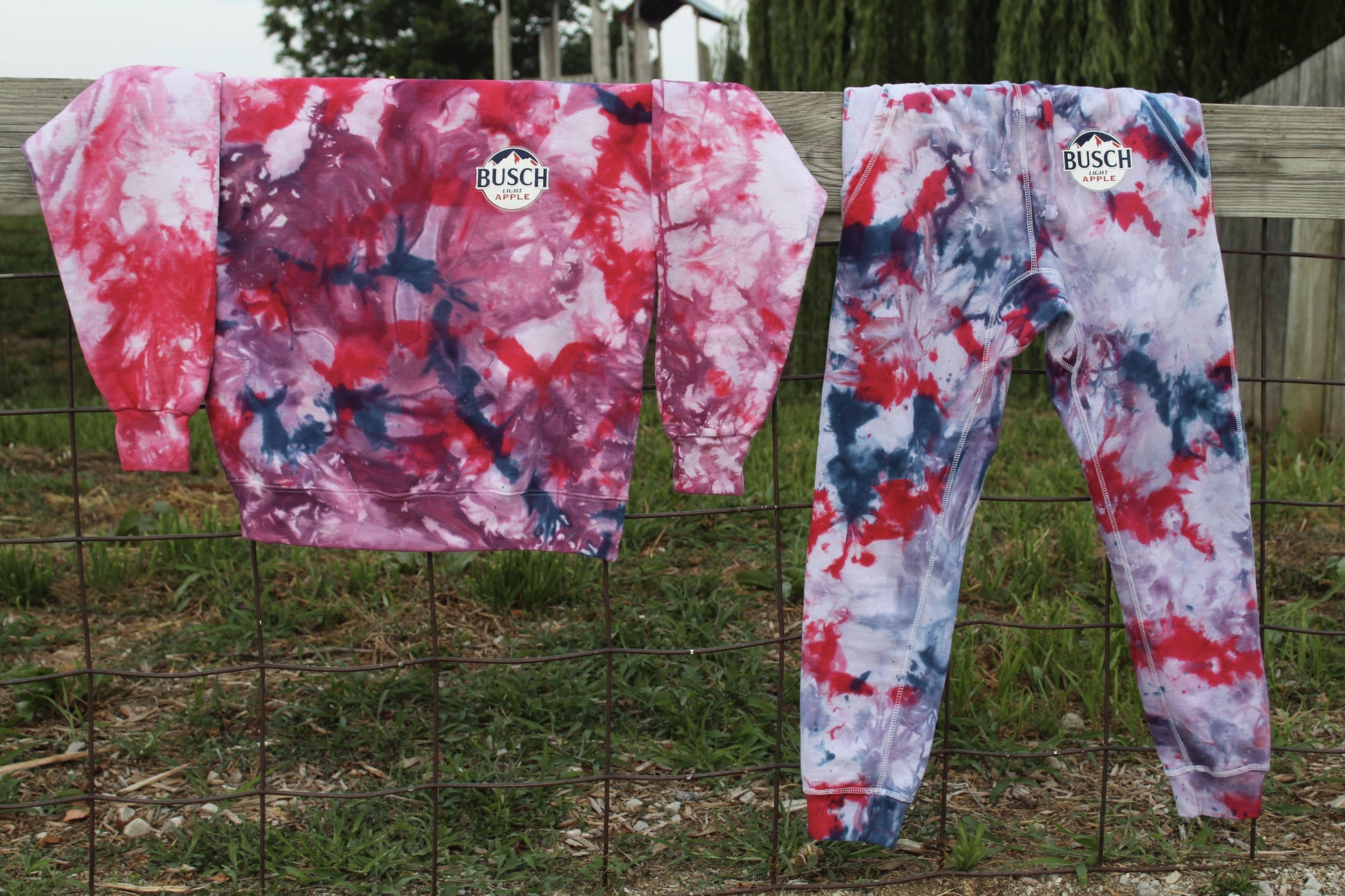 busch light apple tie dye joggers