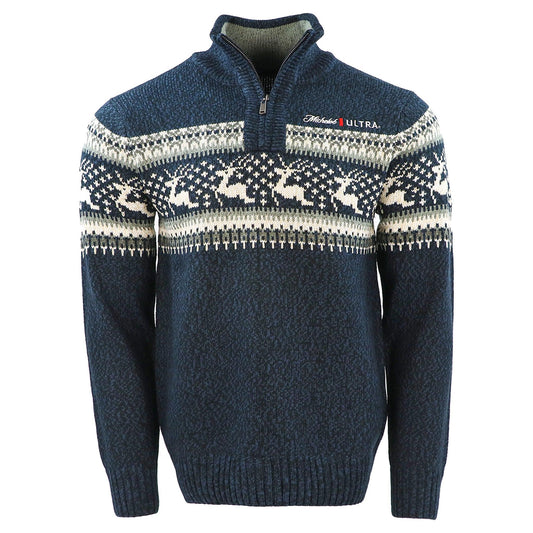 michelob ultra 1/4 zip sweater