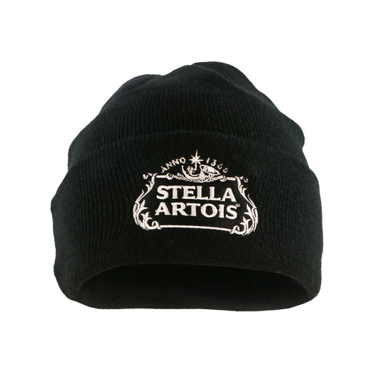 black stella artois beanie