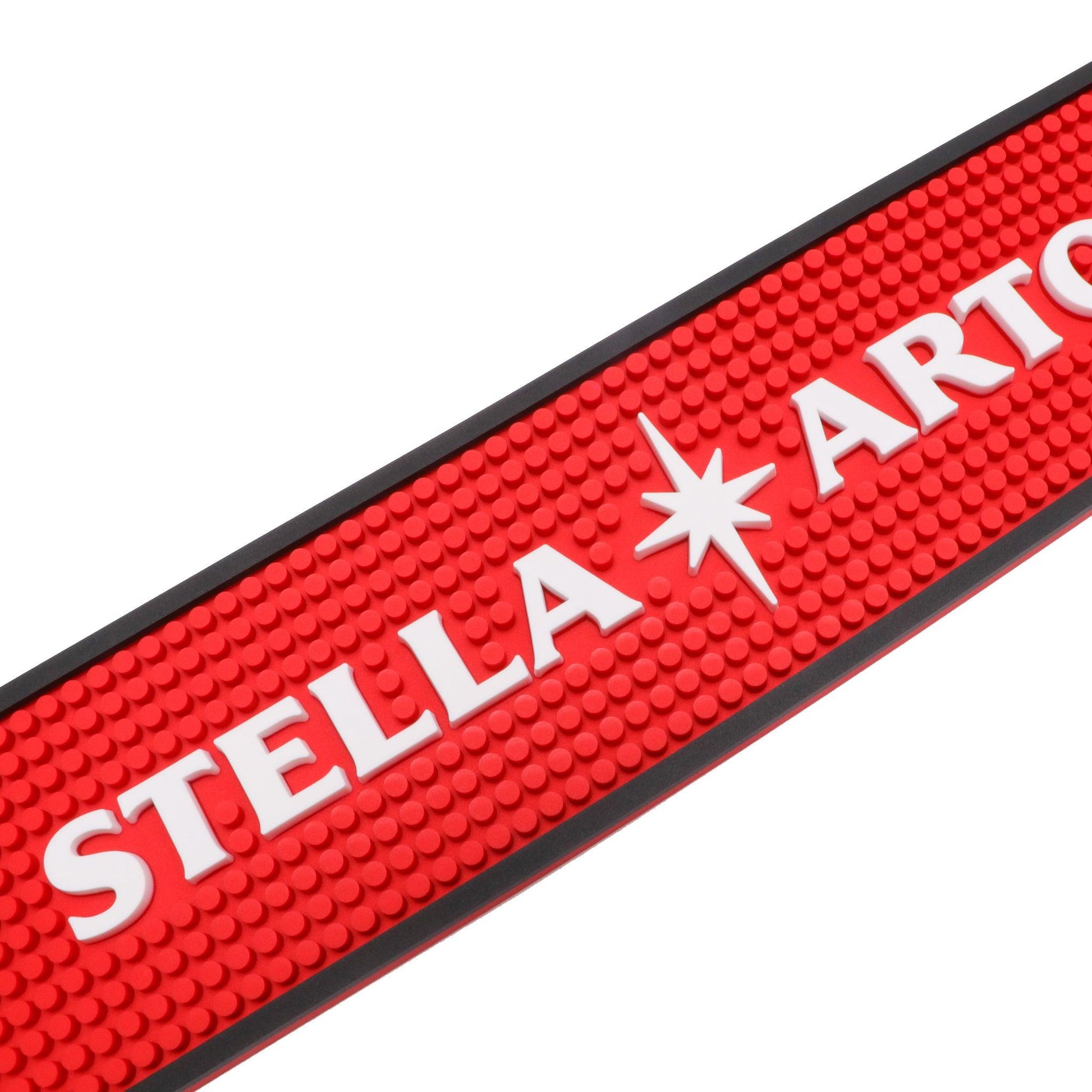 stella artois bar rail mat detail