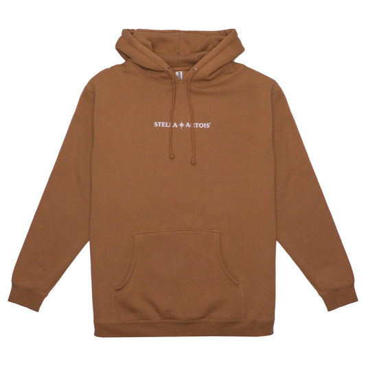 Front of hoodie with stella word mark logo