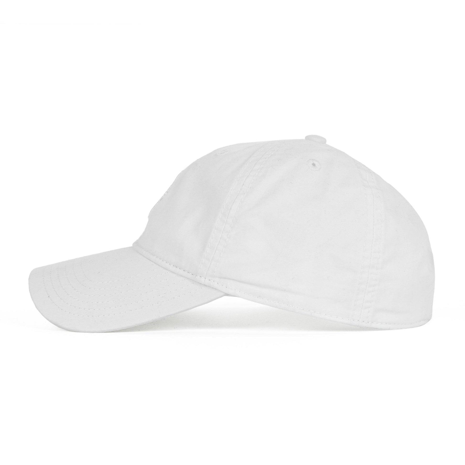 Side view of hat. no decorations on side