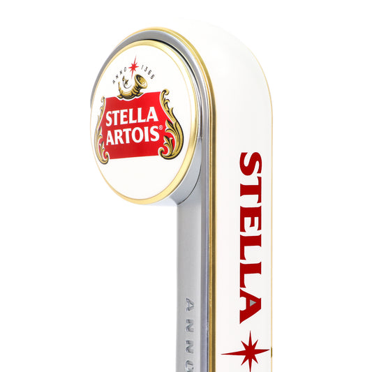 Close up of top of Stella Artois Tap handle