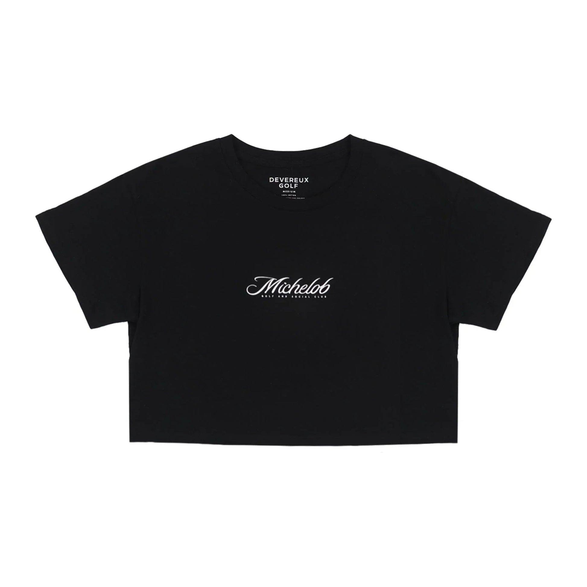 Front view of shirt with Michelob logo on front center chest