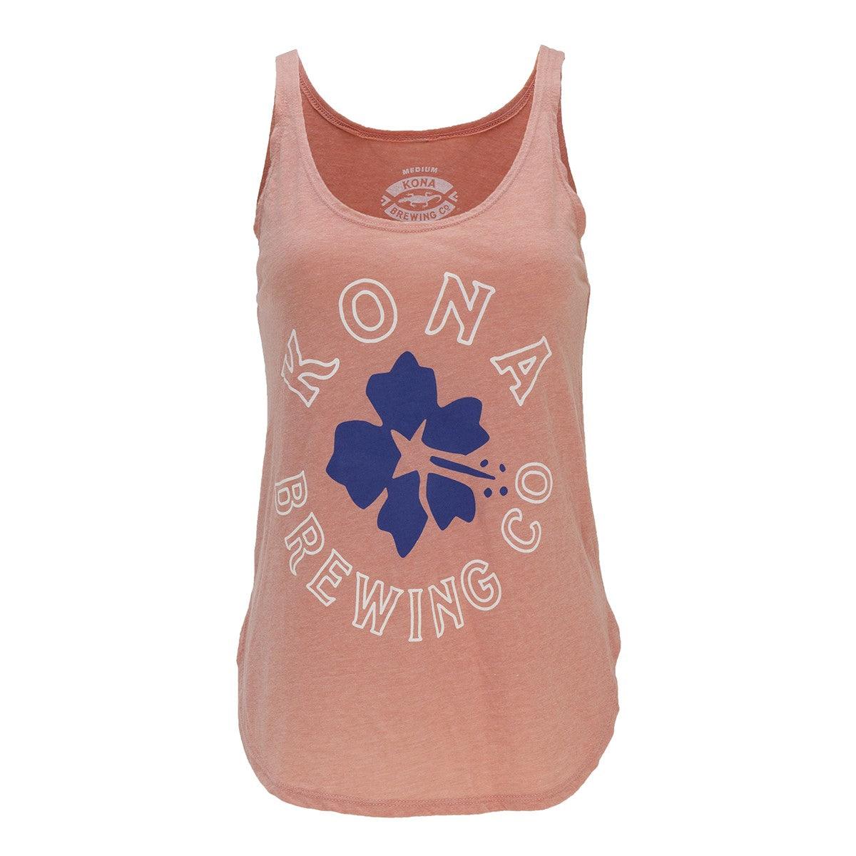 Women’s Kona Hibiscus Tank – Desert Pink