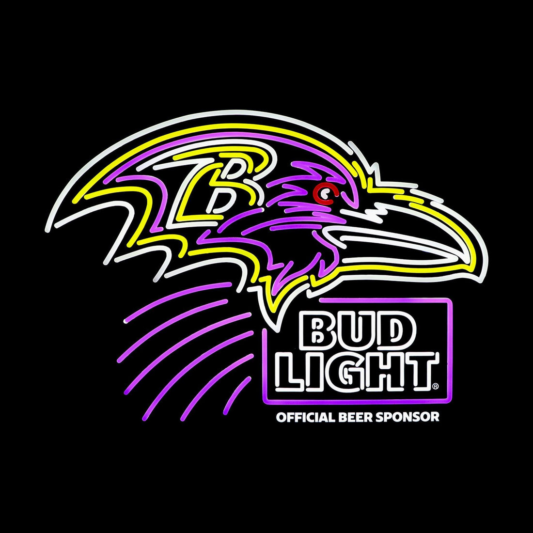 Bud Light Baltimore Ravens NFL LED Sign