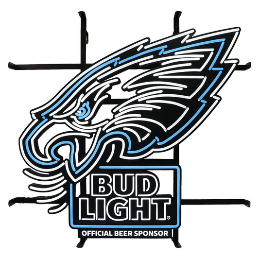 Bud Light Philadelphia Eagles NFL LED Sign - Light Lit