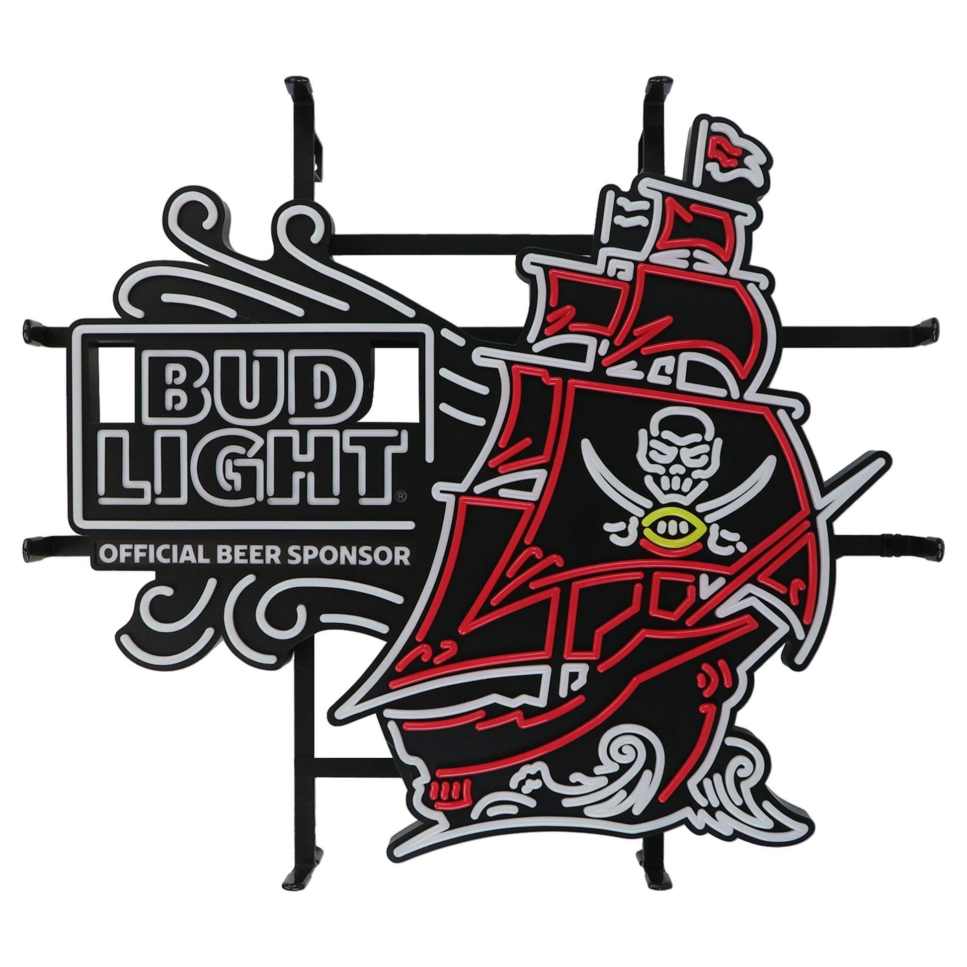 Bud Light Tampa Bay Buccaneers NFL LED Sign - Unlit